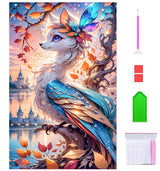 Liccyy 40 * 70CM 5D Diamond Art Painting Kits for Adults Teen Starters with Tools,DIY Full Crystal Drill Bead Art Paints by Numbers for Home Wall Decoration Gift,Phoenix Round Gems Liccyy