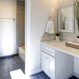 Design House Brookings 24 Inch Bathroom Vanity, Ready to Assemble, Solid Wood, Sherwin Williams® White, 586925 Design House