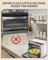 Air Fryer Liners Disposable,Air Fryer Liners Perforated,Rectangular air fryer parchment paper liners For Baking Oven,Accessories For Cuisinart、Foodi、Cosori、Breville Etc.(9x11 Inch 150 Pcs) Indulward