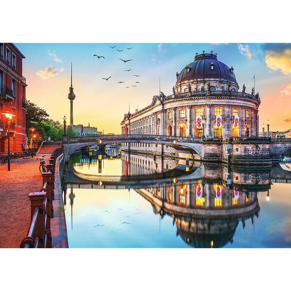 Trefl Bode Museum in Berlin, Germany 1000 Jigsaw Puzzle Premium Plus Photo Odyssey 27"x19" Unique Photographic Series, Perfect Matching of Elements, for Adults and Children from 12 Years Old Trefl