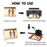 Frcctre 10 Pcs Aluminum Sublimation Photo Blanks, 8x10 inch and 6x8 inch Metal Sublimation Sign Blanks, Metal DIY Photo Sign Wall Frame Poster Decor for Living Room Bedroom, 2 Sizes Frcctre