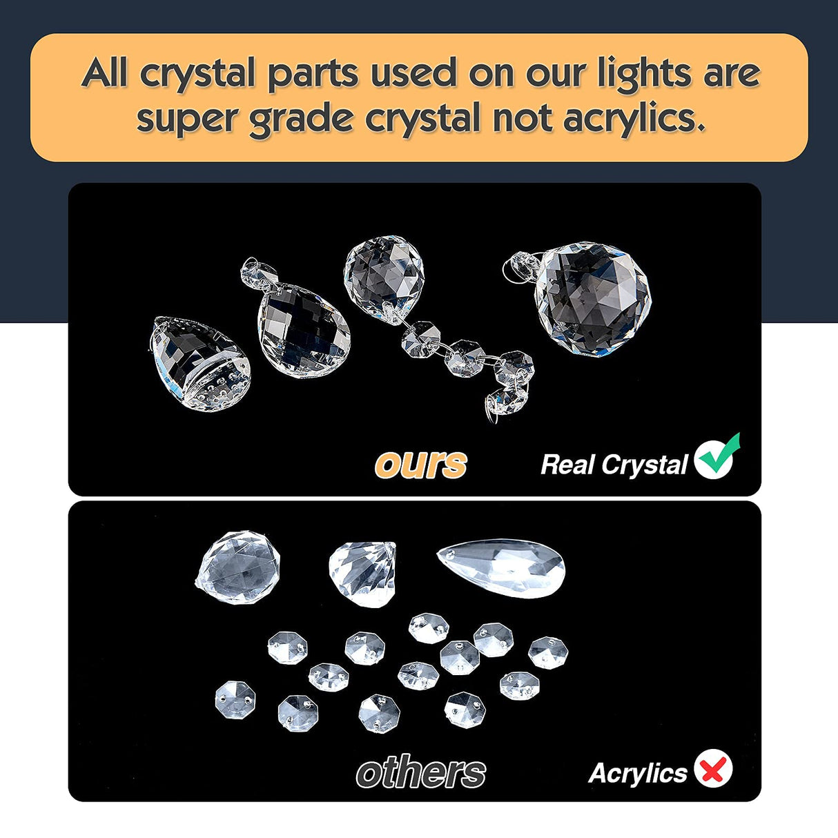 CVKASH 5 - Light Vintage Small Crystal Chandelier Modern Semi Flush Mount Ceiling Light Fixture Chandelier Lighting for Kitchen Bedroom Living Room Dining Room Hallway Foyer（Black） CVKASH