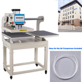 WUMSTOT Heat Press 16x24 Machine: Pneumatic Dual Platen Heat Press with Portability Stand & Up-Sliding Function - Large Format Sublimation Transfer Machine for Professional Printing WUMSTOT