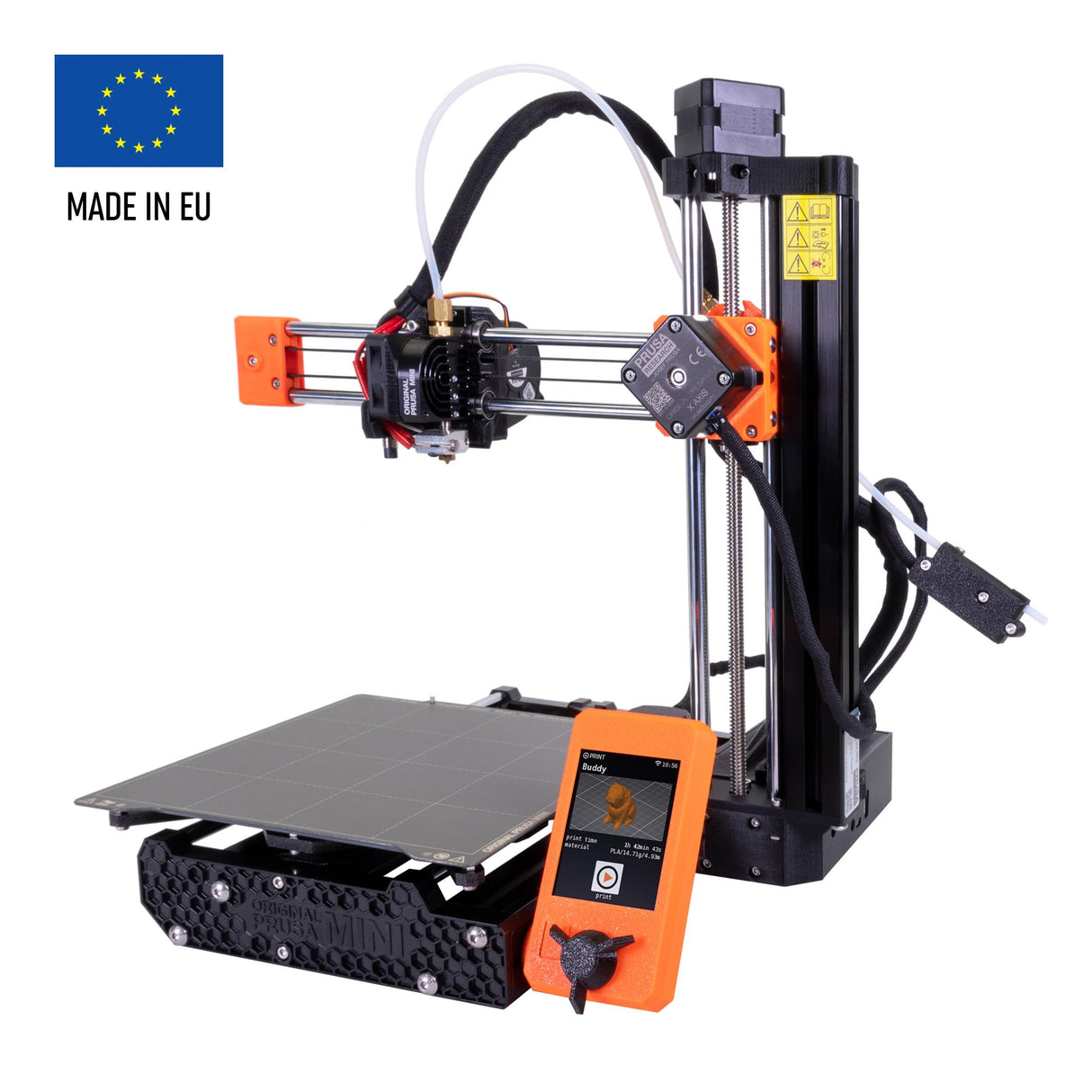 Original Prusa Mini+ Beginner-Friendly 3D Printer DYI Kit, Filament Sensor Included, Fun to Assemble, Removable Print Sheets, Filament Sample Included, Print Size 7×7×7 in. Original Prusa