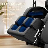 VUYSUYVY 2025 Massage Chair Full Body, Zero Gravity SL-Track Shiatsu Massage Chair Recliner, Heating, Foot Massage, Auto Modes, Bluetooth Speaker, Touch Screen Controller, Extended Footrest, Wheels VUYSUYVY