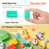Shuttle Art 117 PCS Small Block Polymer Clay Kit, 95 Unique Colors & Extra Basic Colors, 5 Modeling Clay Tools, Non-Toxic, Non-Sticky, DIY Art Craft Gift for Kids Beginners Shuttle Art