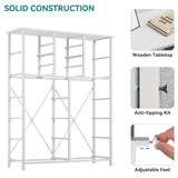 YITAHOME Dresser for Bedroom with 16 Drawers, Large Chest of Drawers, Tall Dressers for Bedroom with Wood Top and Metal Frame YITAHOME