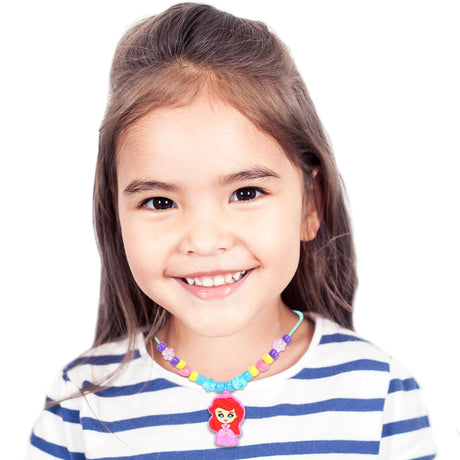Disney Princess Necklace Activity, 160-Piece Jewelry Making Kit, Preschool Arts and Crafts, Kids Toys for Ages 3 Up Tara Toys