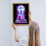 MOGTAA Princess Diamond Art Kits for Adults, Full Drill Halloween Diamond Art Kits, 5D Round Book Diamond Dots Picture Cartoon Crystal Craft for Home Wall Decor 12x16 inch MOGTAA