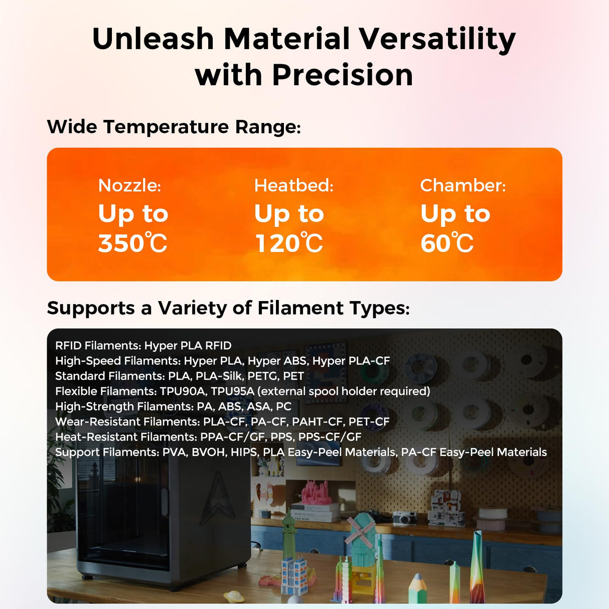 Creality K2 Plus 3D Printer, High-Speed 600mm/s Printing, Dual AI Cameras, Full-Auto Leveling, Large Build Volume 350×350×350mm, Precision Up to 0.05mm Creality