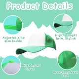 Timisea 13 Pcs Sublimation Blank Trucker Hats,13 Colors DIY Sublimation Trucker Hats,Baseball Cap Polyester Bulk Mesh Trucker Hat for Men and Women Multi Timisea