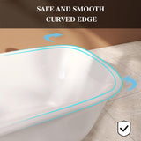 Adecab 59" Acrylic Freestanding Bathtub, Soaking Tub for Bathroom, Stand Alone Tub, cUPC Certified, Integrated Overflow and Drain, Gloss White ADECAB