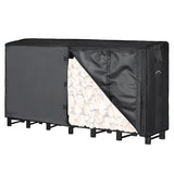 Himal Outdoors Firewood Racks Cover Log Rack Waterproof Firewood Cover Fit 8FT Wood Rack Himal Outdoors