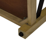 HomePop Tufted Ottoman with Wooden Storage - Cream HomePop