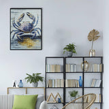 Treff Diamond Painting,Mudflat Blue Crab DIY 5D Diamond Art Painting Kits for Adults Kids Beginners,8 x 12 inches, Ideal Gifts for Family and Friends Treff