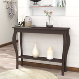 ChooChoo Narrow Console Table, Chic Accent Sofa Table, Entryway Table, Espresso ChooChoo