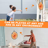 Hiboom 4 Set Axe Throwing Game Backyard Axe Throwing Toys Include 4 Pcs Dartboard and 16 Pcs Axes, Ax Throwing Game Ax Dart Games Indoor Outdoor Target Game for Party Camping(Light Brown) Hiboom