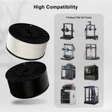 YOUSU 3KG ABS+ Filament 1.75mm, 3D Printer Filament ABS Plus, Spool (6.6 LBS) 3D Printing Filament for 3D Printers,White Yousu