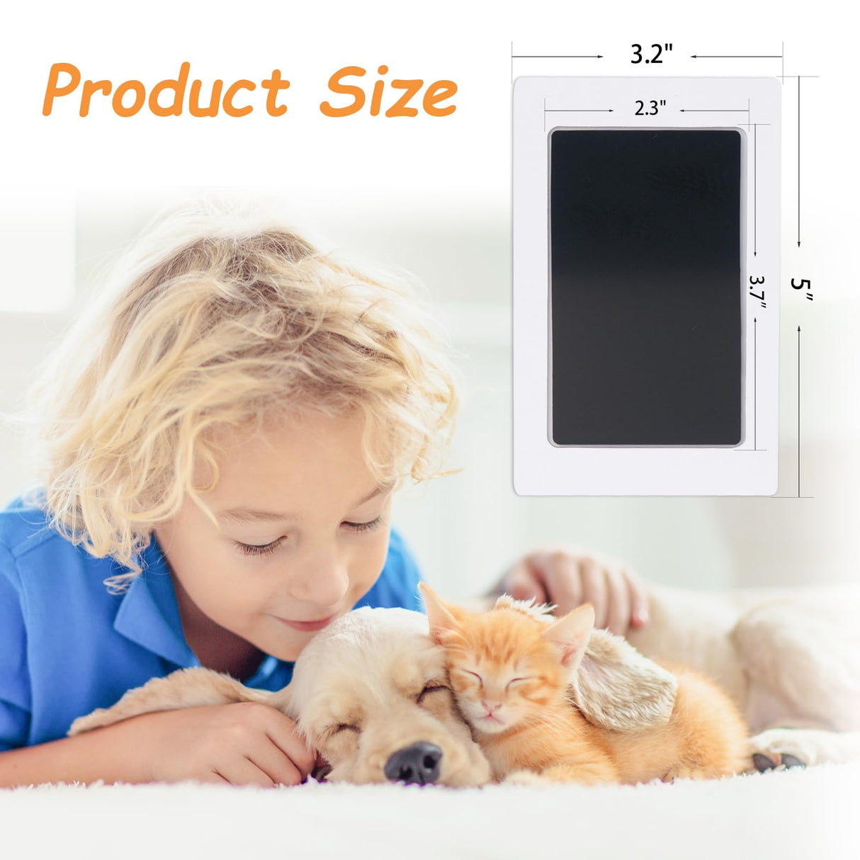 DeerZone Inkless Paw Print Kit,Dog Paw Print Kit,Dog Nose Print Kit,Clean Touch Ink Pads and Imprint Cards,Pet Paw Print Impression Kit for Dogs Cats Footprint Keepsake DeerZone