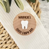 Personalized Tooth Fairy Box, Carved Wooden Box with 3D Tooth, Tooth Storage Box for Kids, Tooth Box for Kids, Tooth Keepsake Box, Custom Engraved Name Tooth Fairy Box Wintuck Home