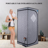 KUNSANA Full Size Portable Far Infrared Sauna Tent,Personal Home Sauna Spa with Heating Foot Pad and Portable Chair KUNSANA