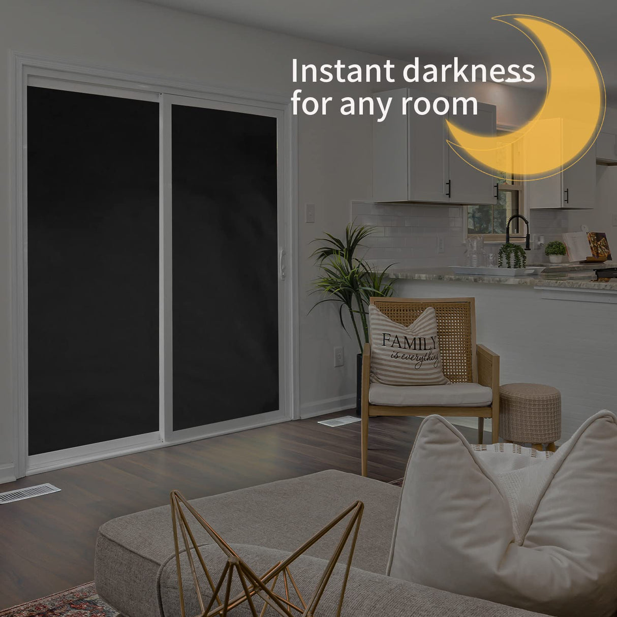 Vanten 2025 Upgraded Blackout Curtains, 157"x59" Blackout Shades,100% Blackout Window Shades with Strong Hook &, Loop Tapes, Temporary Blinds for Baby Nursery, Bedroom, Travel, Cars Vanten