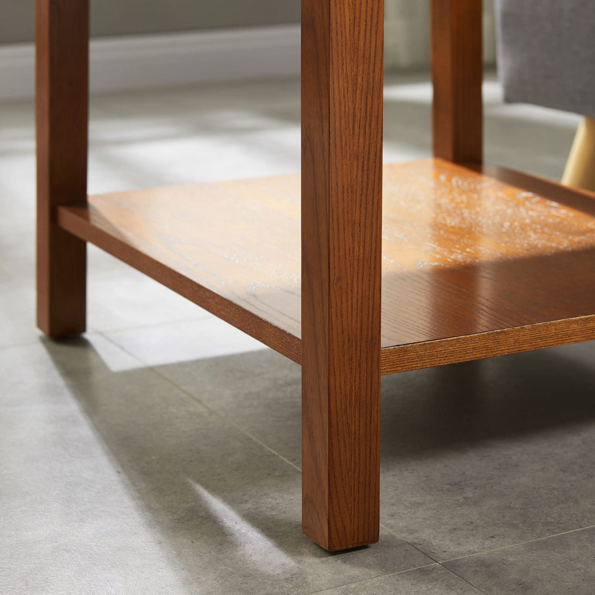 Leick Home 9066-SC Mission End Table with Locking Secret Compartment Made with Solid Wood, for Living Rooms, Russet Finish Side Table with Secret Compartment Leick Home