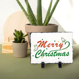 12 Pack Blanks Sublimation Rock Slate Photo Frame Rectangular Heat Transfer Custom Photo Stone Plaque Memorial Gifts Picture Frames for Valentines Wedding Christmas Thanksgiving, 5.9" x 7.9" WHEATHUSK