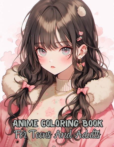 Anime Coloring Book For Teens And Adults: 54 Beautiful Anime Girls Pages To Color Majosta