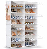 HOMICKER Shoe Storage,32 Pairs Shoe Rack Organizer for Closet Shoe Cabinet with Door Shoe Shelves for Closet,Entryway,Hallway,Bedroom HOMICKER