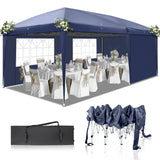 Outvita 10x20ft Ez Pop Up Canopy, Portable Instant Canopy Tent with 4 SideWalls for Outdoor Events, Party, Wedding, Birthday,Graduation Outvita