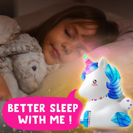 Goodyking Paint Your Own Unicorn Lamp Art Kit, DIY Night Light, Arts & Crafts, Painting Kit for Kids Ages 8-12, Art Supplies Birthday Party Holiday Unicorns Gift for Teens Girls Boys Age 3 4 5 6 7 8+ Goody King