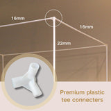 Beyeutao Queen Bed Canopy Frame - White Canopy Bed with Four Poster Frame, Mosquito Net and Bed Curtains for Indoor or Outdoor Play Tent Beyeutao