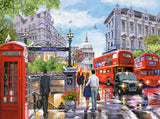 CASTORLAND 2000 Piece Jigsaw Puzzles, Spring in London, City Center, Red Bus, UK, Great Britain, Puzzle of England, Adult Puzzles, Castorland C-200788-2 Castorland