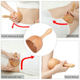 Komogir 3-in-1 Wood Therapy Massage Tools Lymphatic Drainage Massager Wooden Massager for Maderoterapia,Anti-Cellulite, Body Sculpting & Contouring Komogir