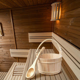 Sauna Bucket Wooden Ladle Bathing Pail Spoon Large Capacity Bath Accessories Barrel Tub Foot Spoon for Sauna Room Hotel Women Bothyi