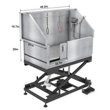 SHELANDY Pet Bathtub Electrical Stainless Steel Dog Wash Station SHELANDY