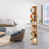 WINUS 360° Rotating Bookshelf - 6 Tier Floor Standing Storage Rack for Kids & Adults WINUS