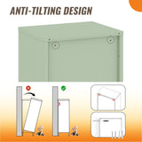 Steehoom Locker Cabinet, 59.06" H Green Metal Locker Storage Cabinet for Employees with Locking Door and 2 Shelves Kids Locker Tool File Cabinets for Bedroom, Home Office, Garage, Bathroom Steehoom