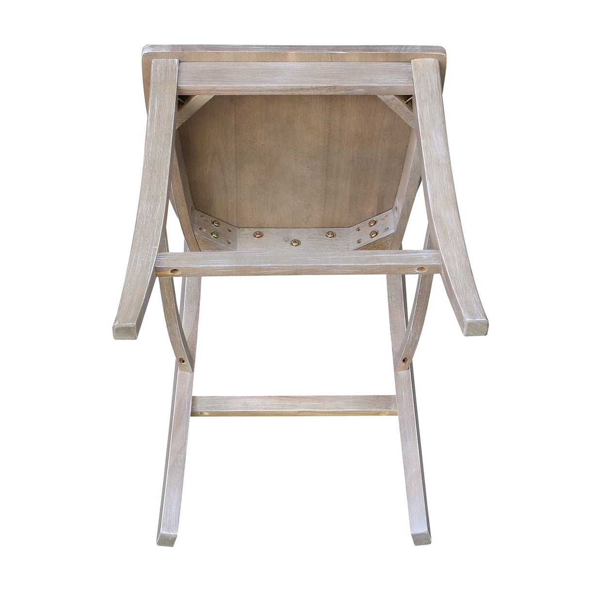 International Concepts Cosmo Stool Barstool, Washed Gray Taupe IC International Concepts