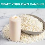 Hearts & Crafts Candle Wax - Soy Wax for Candle Making Kit - 10 lbs Wax Flakes, 100 Pieces 6-Inch Candle Wicks, 2 Metal Centering Devices - Soy Candle Wax Bulk and DIY Candle Making Supplies Hearts & Crafts