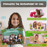 DeFieltro Sewing Kit for Kids Forest Animals Creative & EDUCACIONAL - Beautiful Complete Sewing Craft Kit with Easy-Perforation Felt for Kids - Beginners Sewing Kit for Hours of Fun Ages 8-12 DeFieltro