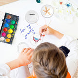 10 Pcs Blank Button Pins 2.9 inch DIY Button Pins Make Your Own Buttons Custom Button Pins with Pins Clear Picture Buttons Badges Kit for Crafts Children's Paper Craft Activities Bremorou