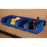 Performance Tool W5196 Large Stackable Storage Trays - Adjustable for Vertical or Horizontal Position, Blue, Pack of 4 Performance Tool