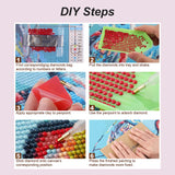 Acudotr Diamond Painting Kits for Adults, 5D DIY Dog Diamond Art Kits for Beginners, Full Drill Diamond Painting Kits for Home Wall Decor, 12x12 Inch Acudotr