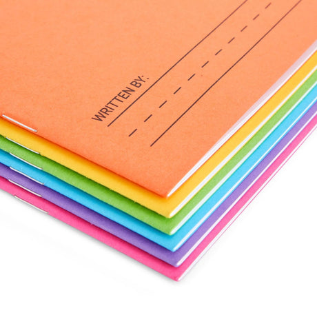 Bright Creations 6 Pack of Blank Books for Kids to Write Stories, Make your Own Comic, Journal, or Book, Paperback (6 Colors, 12 Sheets/24 Pages, 5.5x8.5 in) Bright Creations