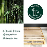 ZINUS Edgar 4 Inch Bamboo Box Spring, Mattress Foundation, Sturdy Bamboo Structure, Low Profile, Easy Assembly, Full Zinus