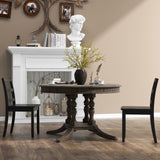 GOFLAME Dining Chairs Set of 2, Ladder Back Side Chairs with Solid Rubber Wood Legs & Non-Slip Food Pads, 2-Pack Space-Saving Armless Dining Chairs GOFLAME