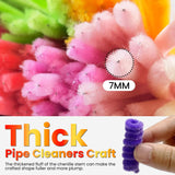 ESUOHYM 200PCS Pipe Cleaners with Instruction Manual 20 Colors Chenille Stems Bulk Art Craft Supplies Colorful Thick Fluffy Fuzzy Wire Sticks DIY Project for Kids Adults Back to School Supplies ESUOHYM
