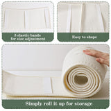 Treory Knitted Christmas Tree Collar: Cream Crossed Diamond Edge Chunky Cable Knit Christmas Tree Collars for Artificial Trees, Farmhouse Rustic Tree Ring Tree Skirt for Christmas Home Décor Treory